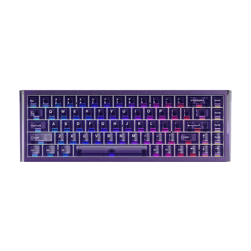 DAREU COOL68Pro Magnetic Axis Mechanical Gaming Keyboard Aluminum Alloy Hot-Swappable RGB Lightbox Valorant 68-Key Layout COOL68Pro Purple