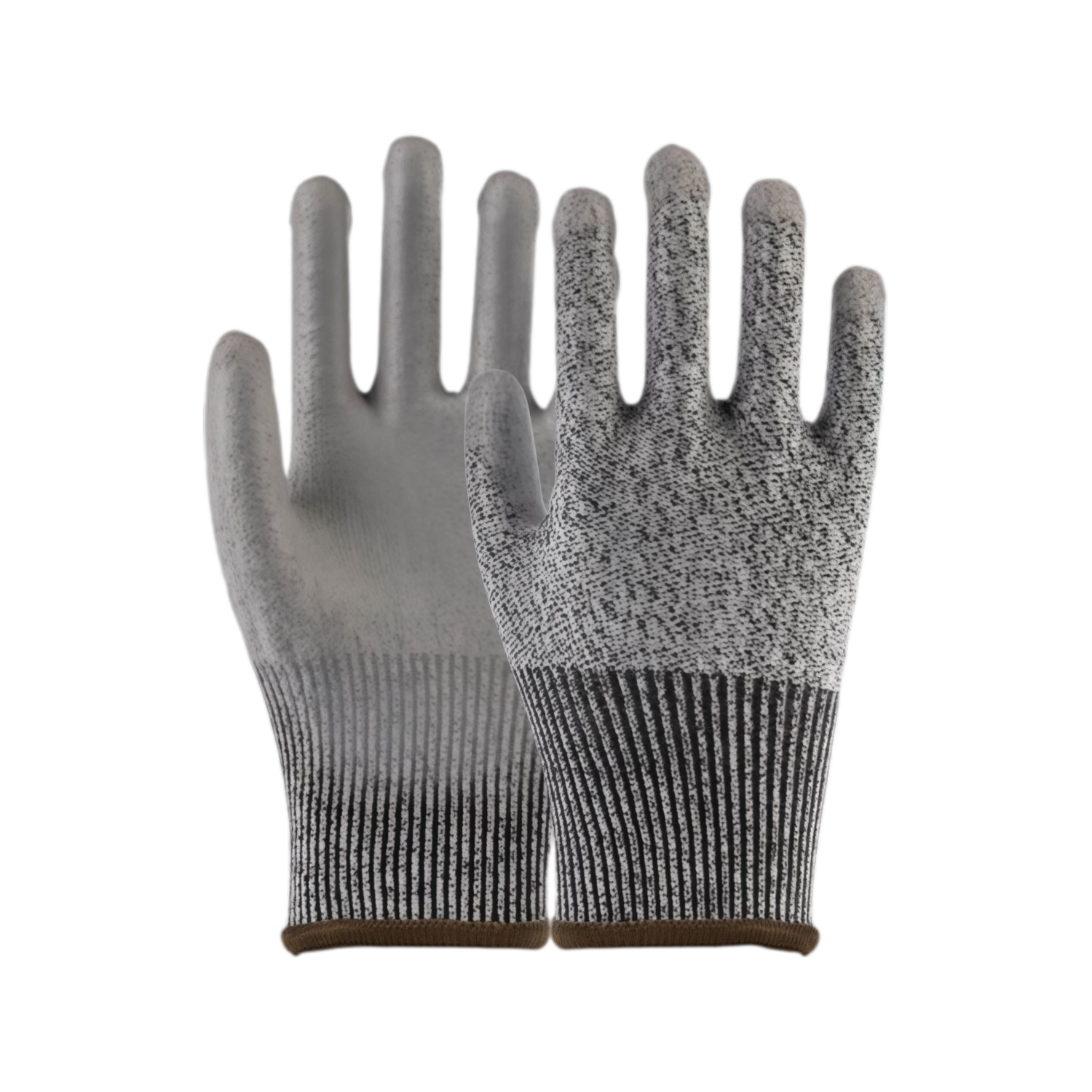 Yuanmian HPPE Level 5 Cut-Resistant Gloves, Protective Work Gloves, Thickened Wear-Resistant Anti-Cut Anti-Puncture Construction Site Gloves, Level 5 Latex Wrinkle Gloves [1 Pair]