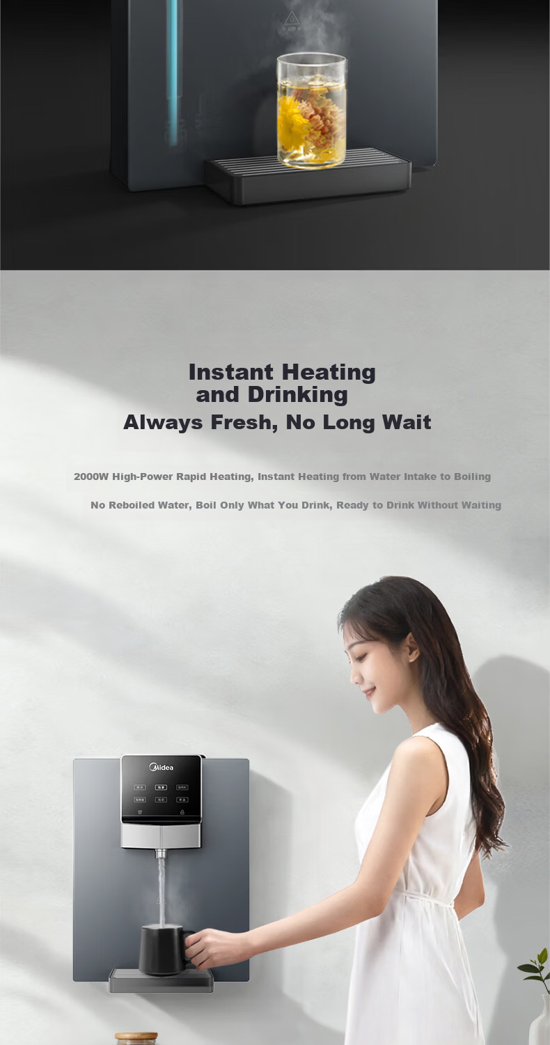 Midea Home Pipeline Water Dispenser Instant Heating 6-Level Temperature Control Full Flow Matching MG249-R* 3