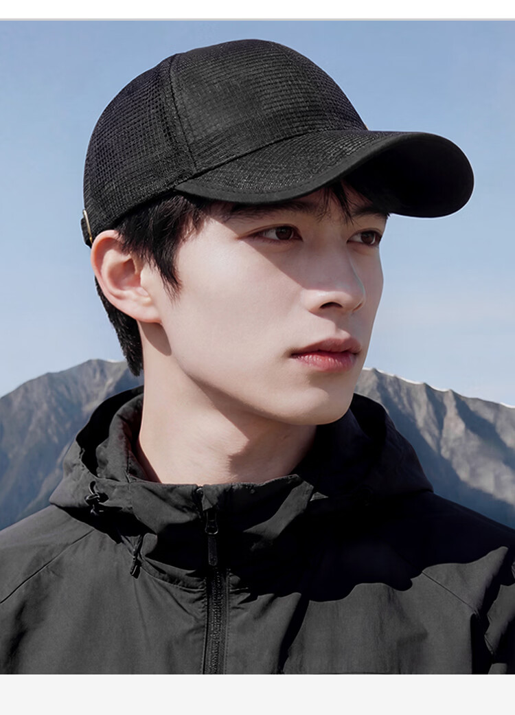 JEEP Breathable Mesh Cap Spring Summer Sun Protection Outdoor Sports Baseball Cap Lightweight for Men and Women Large Head Size 11