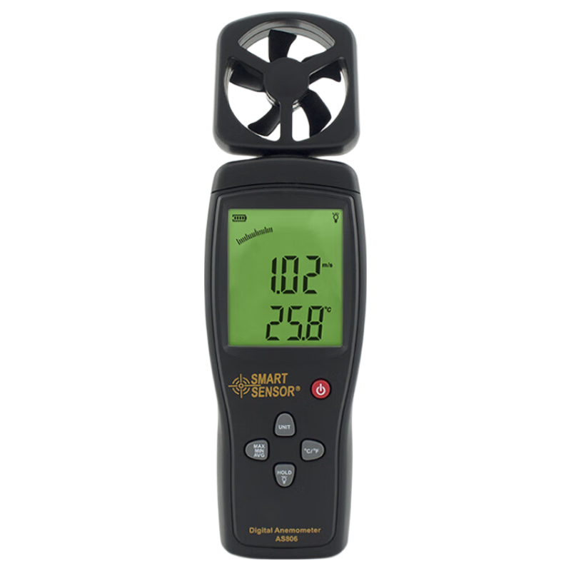 Xima Anemometer, High-Precision Digital Wind Speed Meter, Wind Speed And Temperature Measuring Instrument AS806