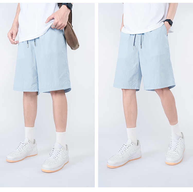 GLM Men's Summer Loose Comfortable Shorts, Wearable Outside, Five-Point Chinese Style Basketball Running Pants 24
