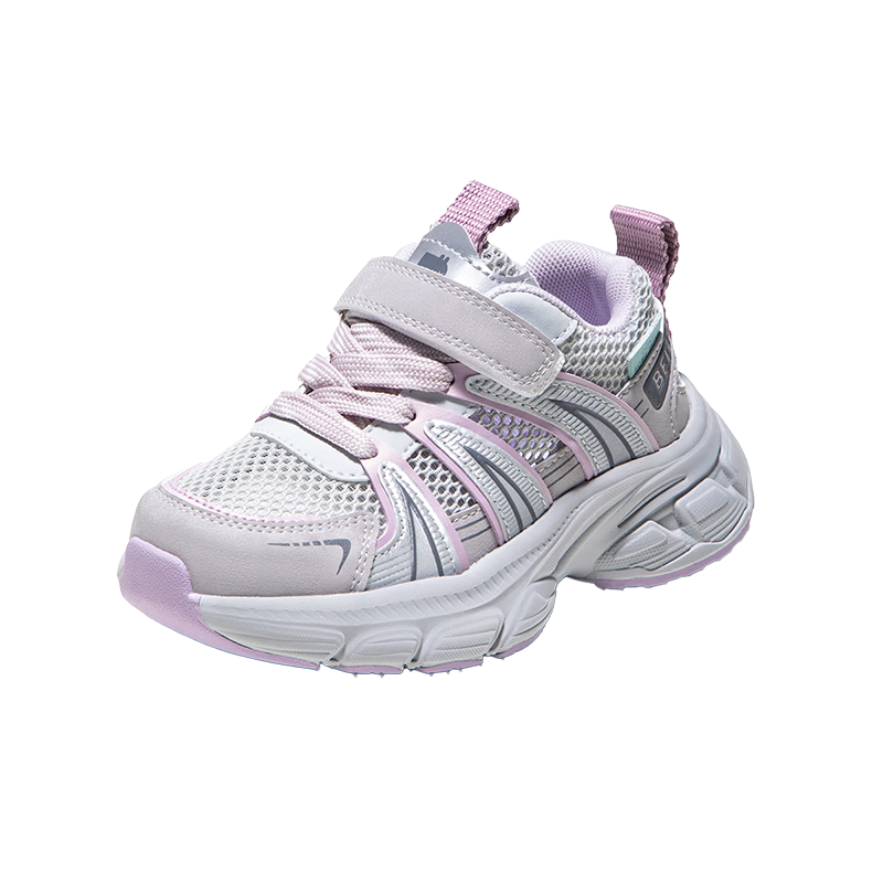Belle Kids Girls Sports Shoes Big Girls 2026 Summer New Breathable Mesh Shoes Girls Elementary School Children Running Shoes