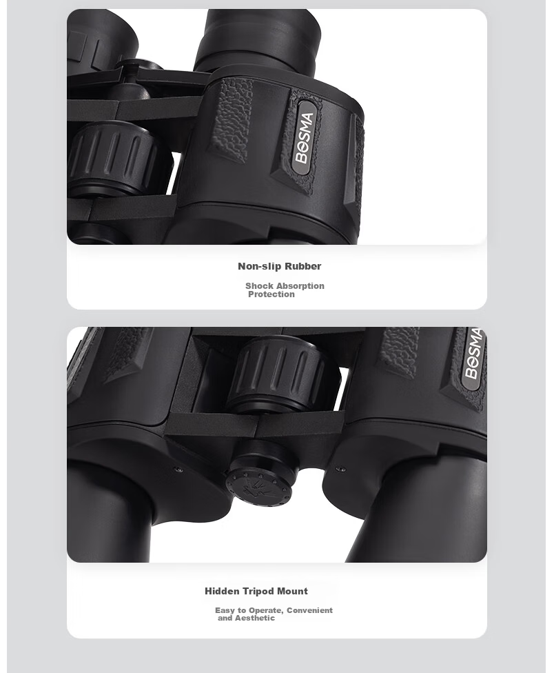 BOSMA 10X50 High-Power HD Binoculars Portable Low-Light Night Vision Concert Viewing Telescope 15
