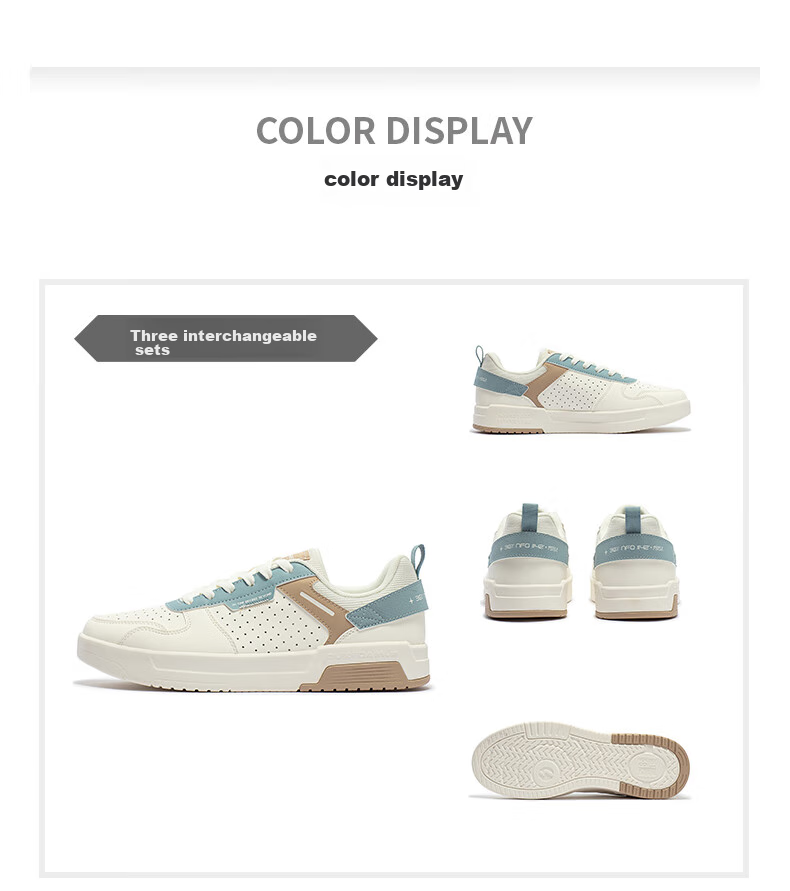 361° Men's Sports Shoes, Spring And Summer Retro Versatile Thick-Soled Warm White Casual Sneakers, Model 672136611-10 58