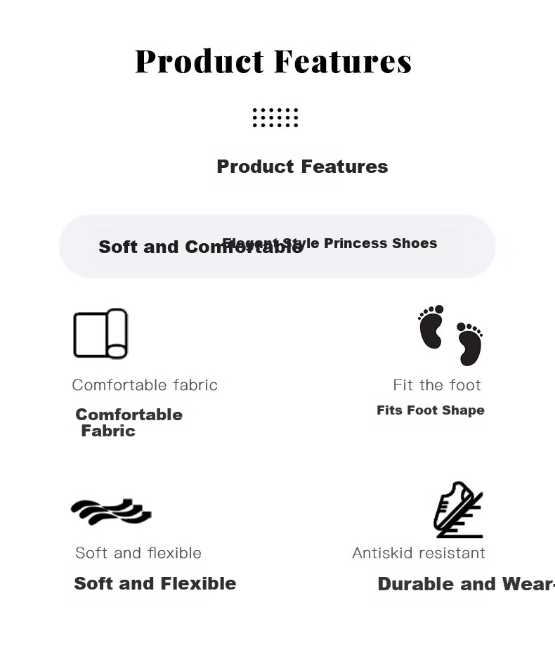 Fulromy Girls' Leather Shoes Spring Autumn Convenient Velcro Stylish Princess Dress Performance Shoes Shadow Black Size 27 2