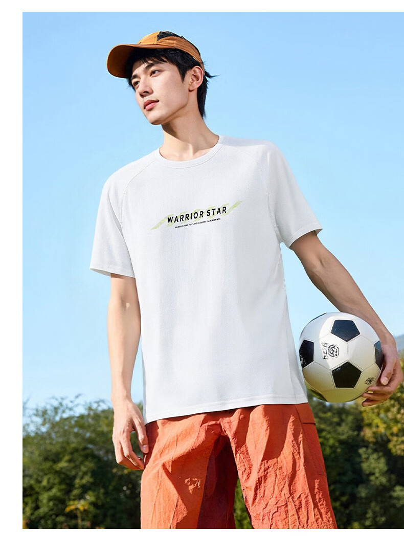 Warrior Men's Cotton Feel Casual Short Sleeve T-Shirt Loose Fit Crew Neck Sports Fitness Summer Top 10