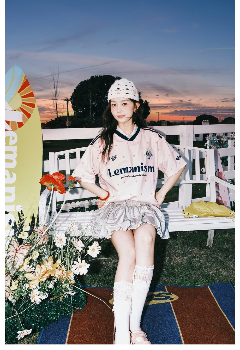 LEMANISM American Style Star Print Short Sleeve T-Shirt Men 2026 Summer New V-Neck Jersey Navy Blue S 28