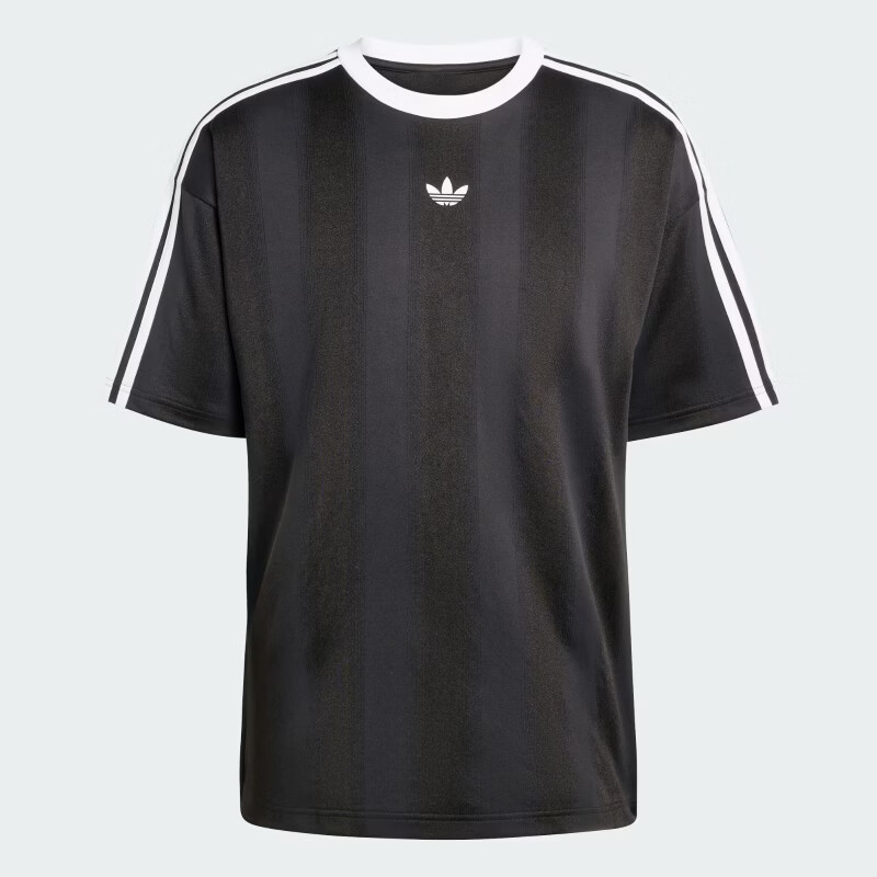 Adidas Originals Men's JACQUARD JERSEY Short Sleeve Top KD5830 Black 2XL 5