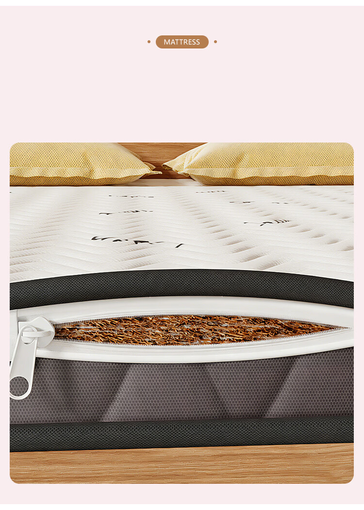 L&S Coconut Palm Mattress Foldable Firm Coconut Palm Tatami Natural Coconut Palm Mattress 6cm Thick CD39 1.8*2m 17