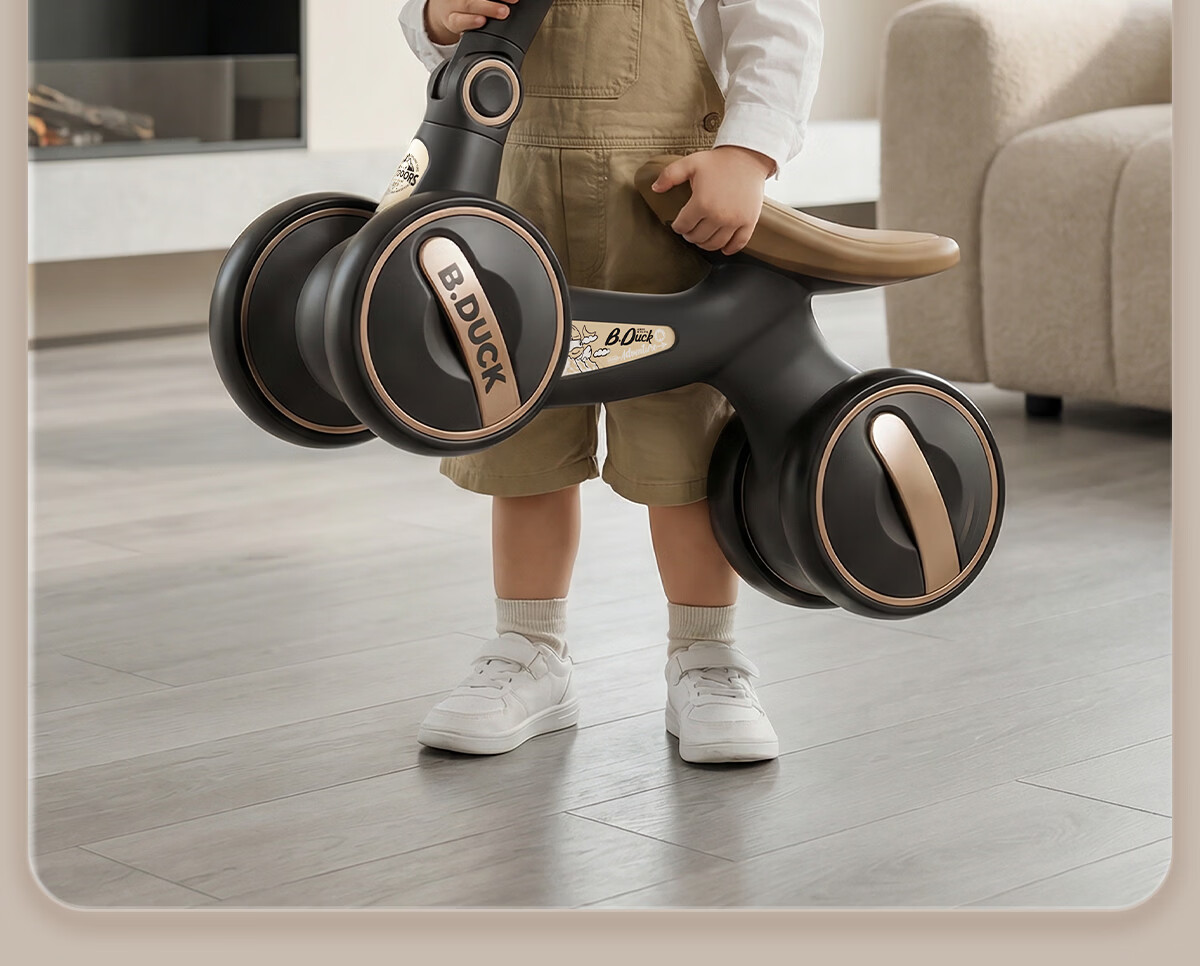 Lede Children's Balance Bike, Toy for Boys And Girls Aged 1-2 Years Old, Birthday Gift, First Meeting Present, Four-Wheel Gliding Scooter 28