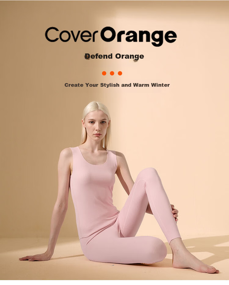 COVER ORANGE High Waist Thermal Leggings for Women Antibacterial Plus Size Autumn Winter Shaping Tummy Control Knit Pants 16