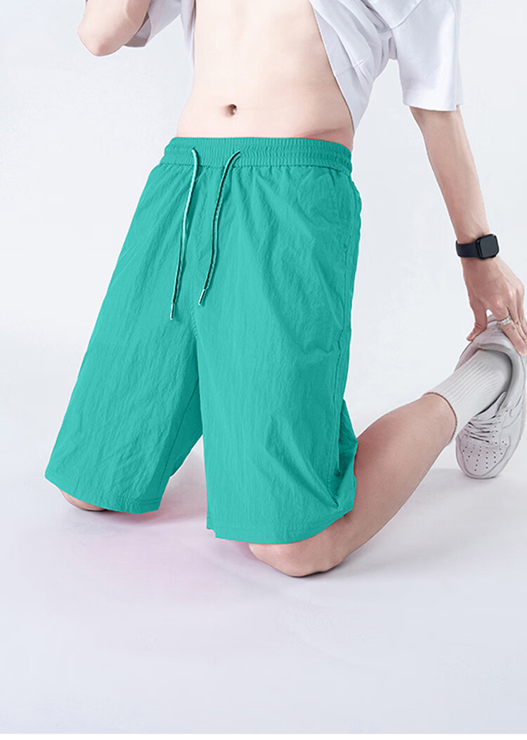 GLM Men's Summer Loose Comfortable Shorts, Wearable Outside, Five-Point Chinese Style Basketball Running Pants 19