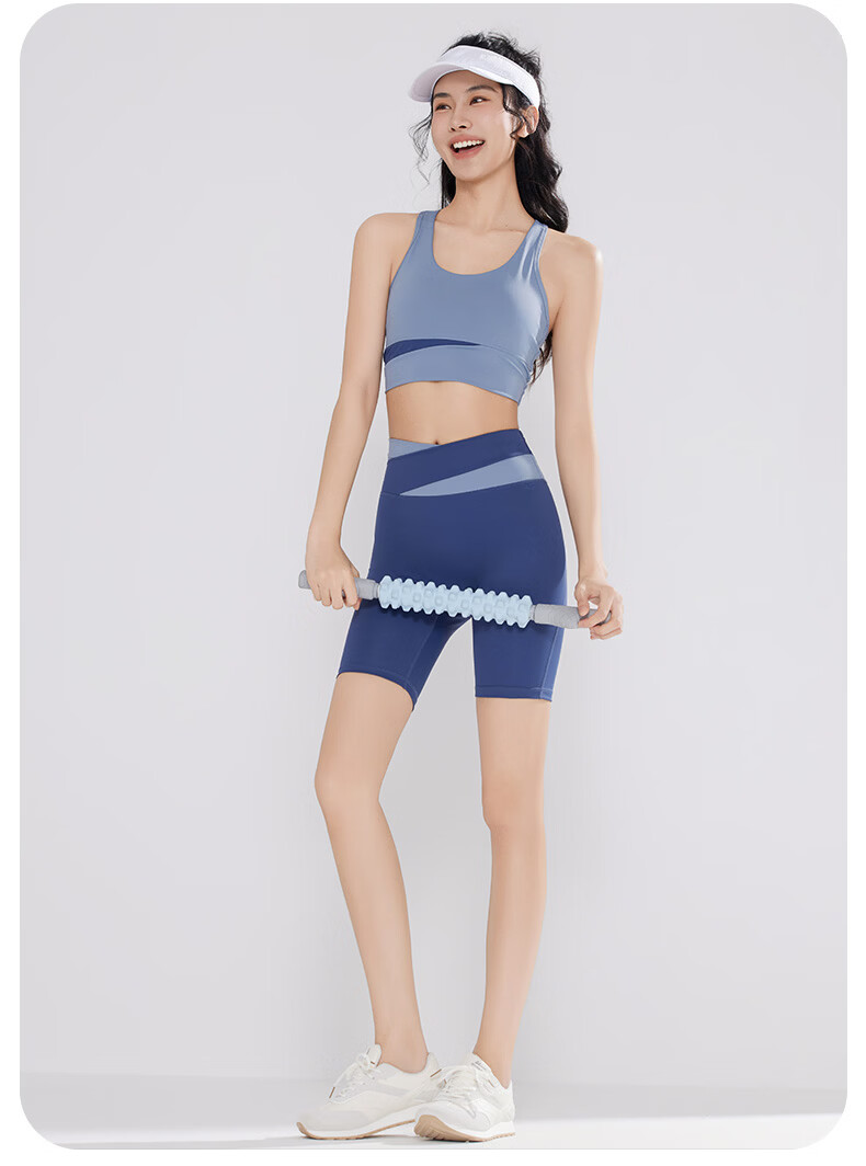 VICTORIATOURIST Yoga Wear for Women, Professional Sports Set for Running And Fitness, Spring And Summer Athletic Vest with Built-In Chest Pads, Yoga Shorts 15