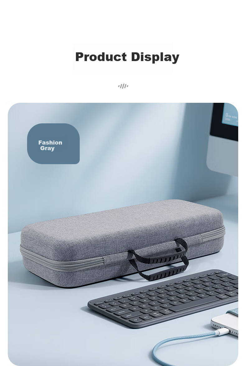 DiyiGongfang Digital Storage Bag Suitable for ROG Ranger 2 RX, Magician Mechanical Keyboard Accessories, Portable Large Capacity Multifunctional Travel EVA Hard Shell Handheld Keyboard And Mouse Storage Box 9