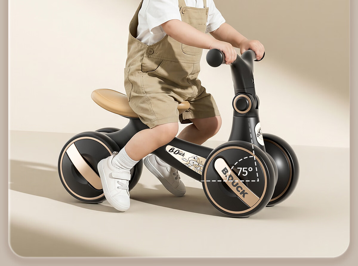 Lede Children's Balance Bike, Toy for Boys And Girls Aged 1-2 Years Old, Birthday Gift, First Meeting Present, Four-Wheel Gliding Scooter 14