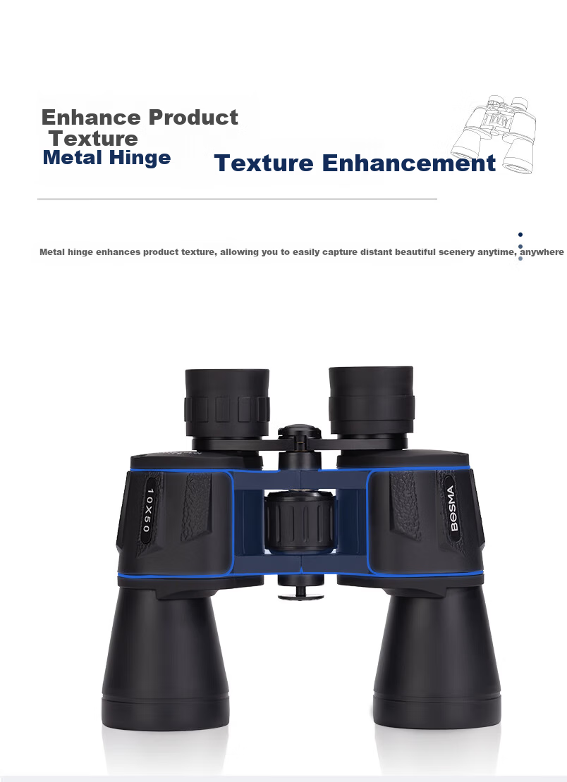 BOSMA 10X50 High-Power HD Binoculars Portable Low-Light Night Vision Concert Viewing Telescope 6