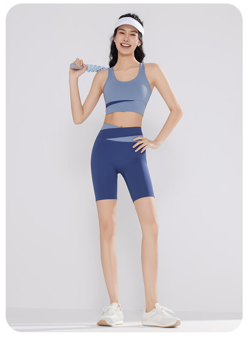 VICTORIATOURIST Yoga Wear for Women, Professional Sports Set for Running And Fitness, Spring And Summer Athletic Vest with Built-In Chest Pads, Yoga Shorts 16