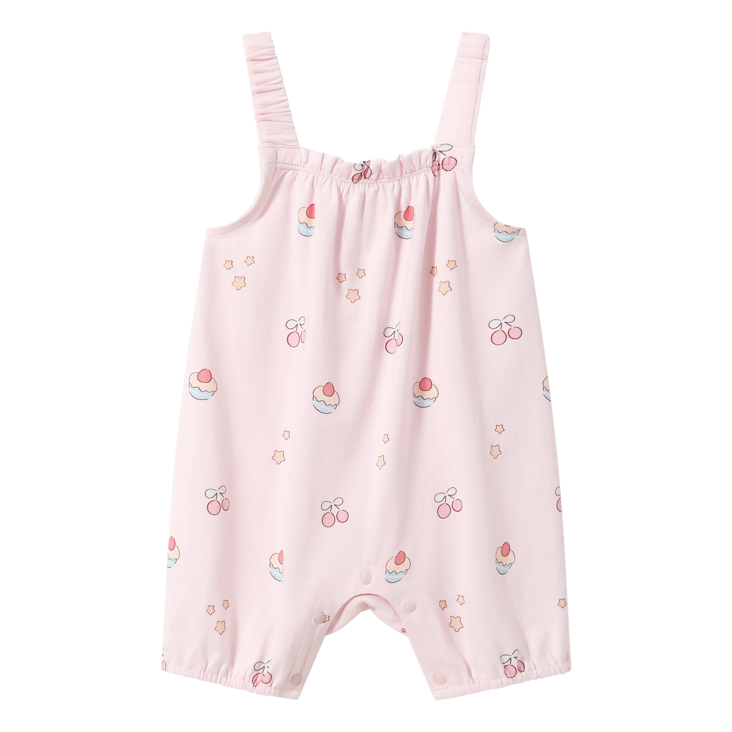 Betis Baby Clothes Infant Romper Girls 2026 Summer New Breathable Modal Strap One-piece Pajamas Sleepsuit