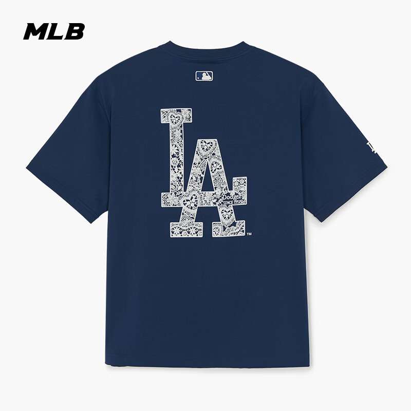 MLB Unisex Loose Fit Fashion Versatile T-Shirt 26 Spring New 3ATSB7663-07NYD-XS