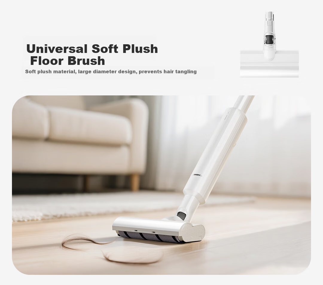 Panasonic Xtra Zero Zero Cordless Vacuum Cleaner Automatic Dust Collection Home Powerful Handheld Green Light Dust Detection Pet Hair Removal MC-KAX1W [60 Days No Trash Emptying] 19