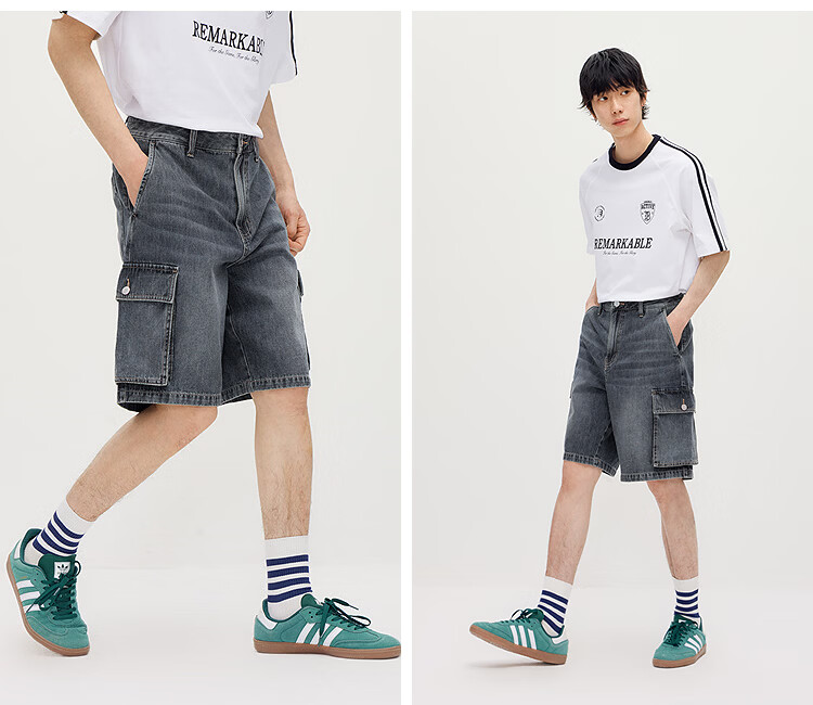 Semir Men's Summer Cool Cargo Denim Shorts 2026 Loose Vintage Washed Shorts 109326122103 4