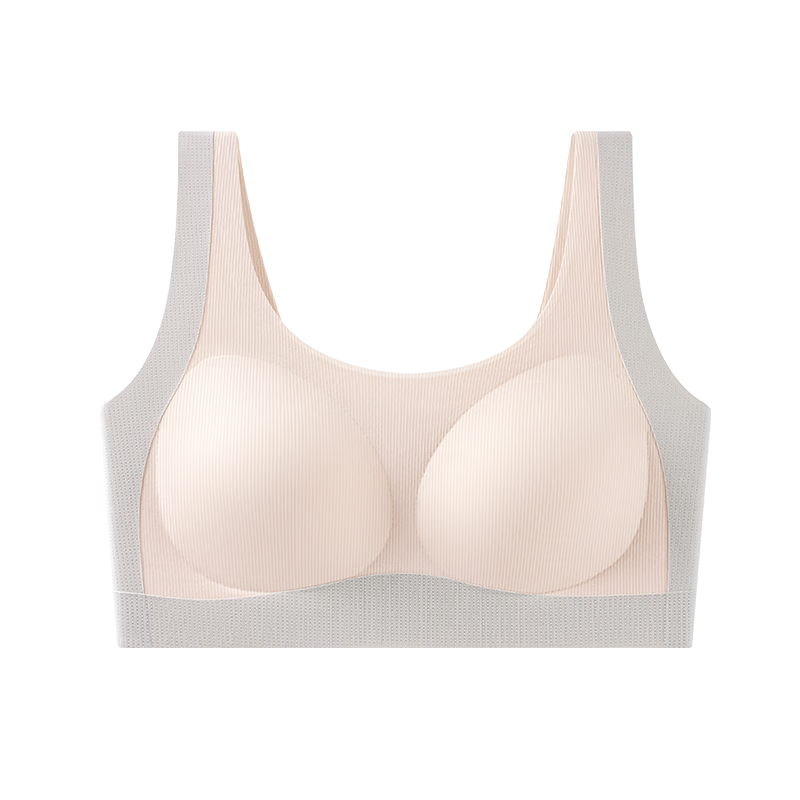 Hodo Girls' Underwear Stage 2-3 Development Thin Vest for Older Children Elementary School Girls Bra Light Apricot 170
