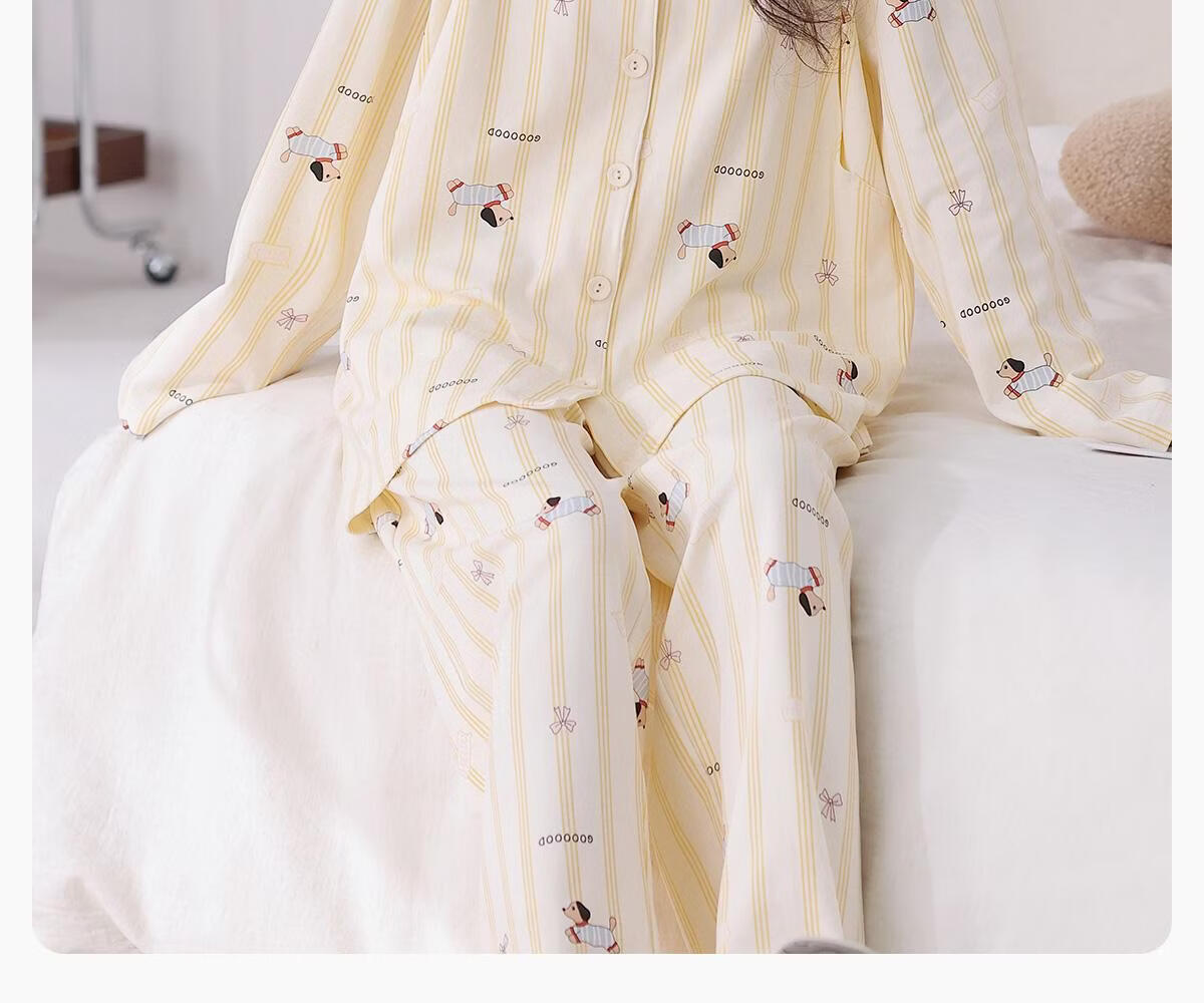 JOYNCLEON Maternity Cotton Postpartum Pajamas Spring Summer Thin Nursing Homewear Set L Jyz212991 10