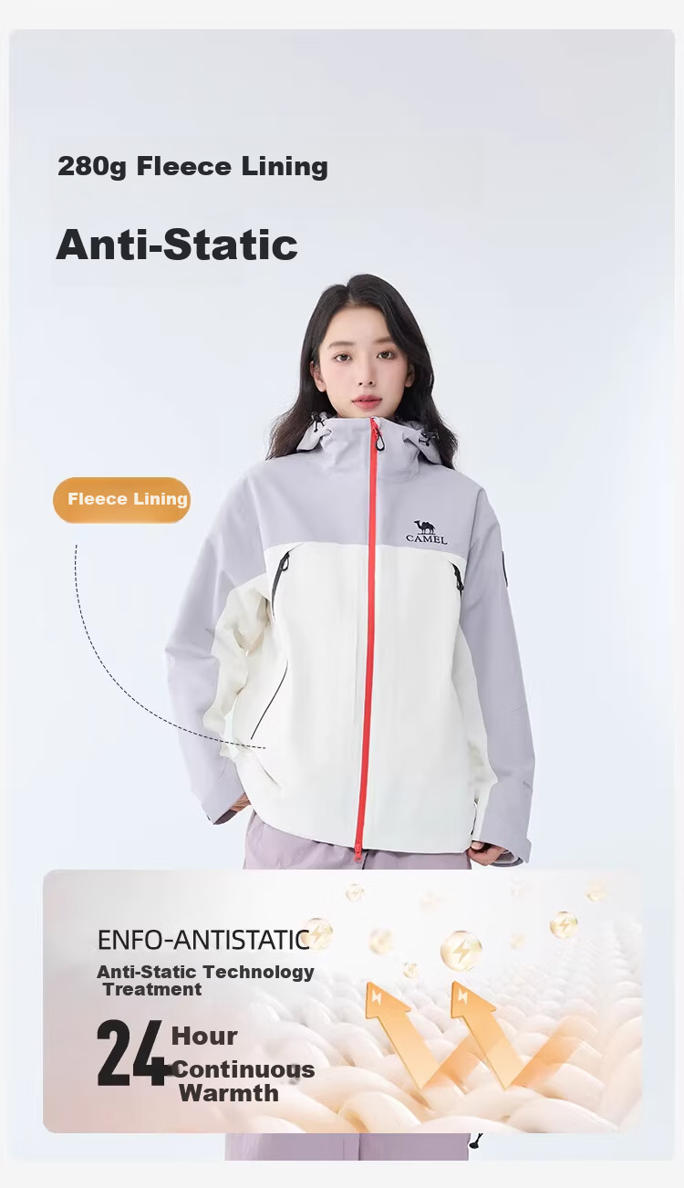 CAMEL RainBlade LT 3-in-1 Waterproof Windproof Mountaineering Jacket 2025 Outdoor Storm-Grade 4