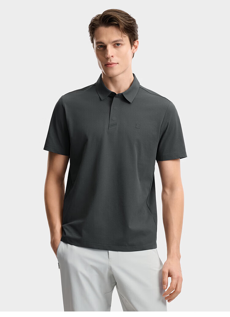 FILA Official Wang Yang Men's Knitted Short Sleeve Polo Shirt 2026 Summer Moisture-Wicking Quick-Dry Comfortable Top 36