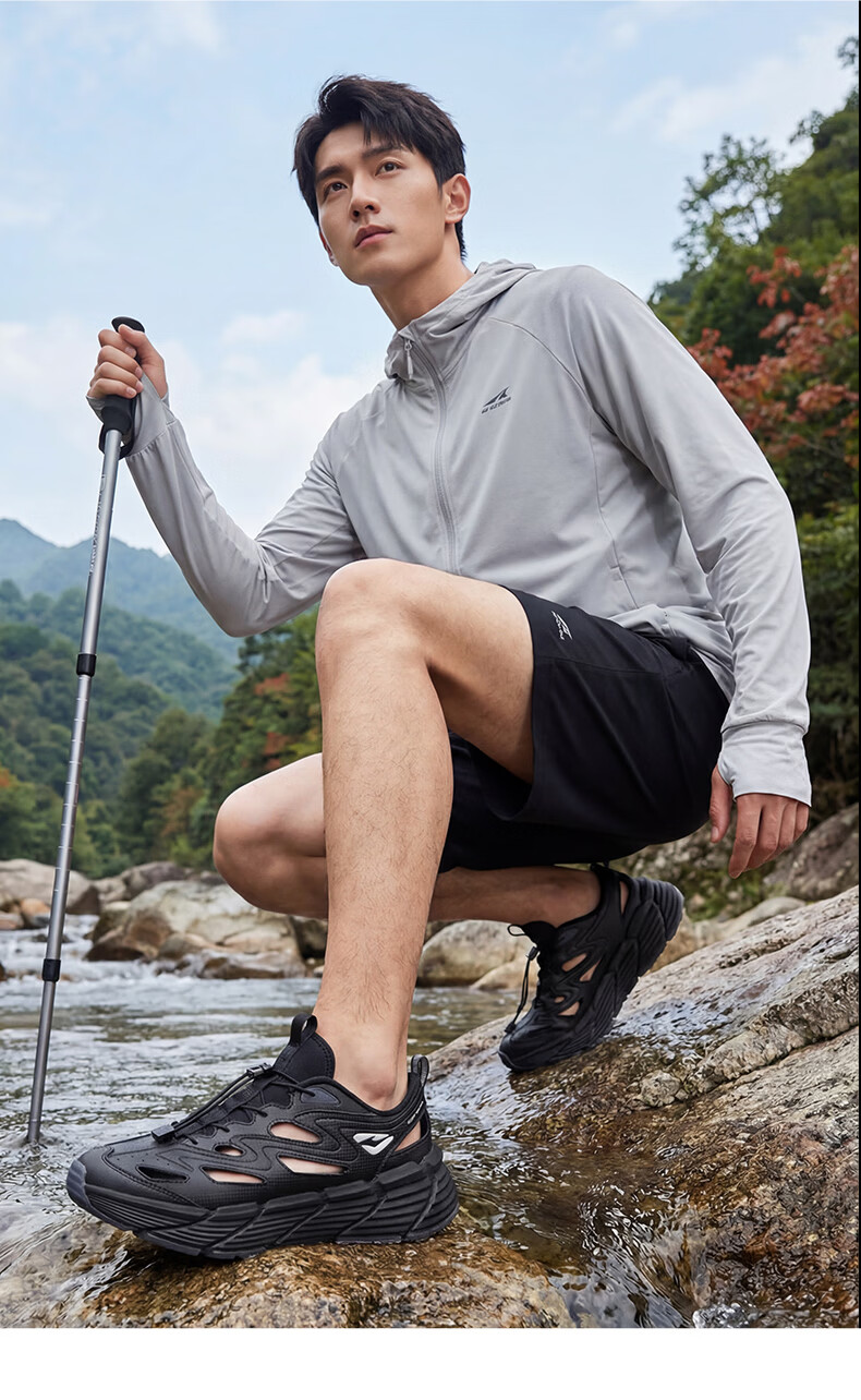 ERKE Men's Creek Hiking Sandals Outdoor Sports Casual Beach Shoes | [Yu Shi Same Style] Qingxi 2.0 11