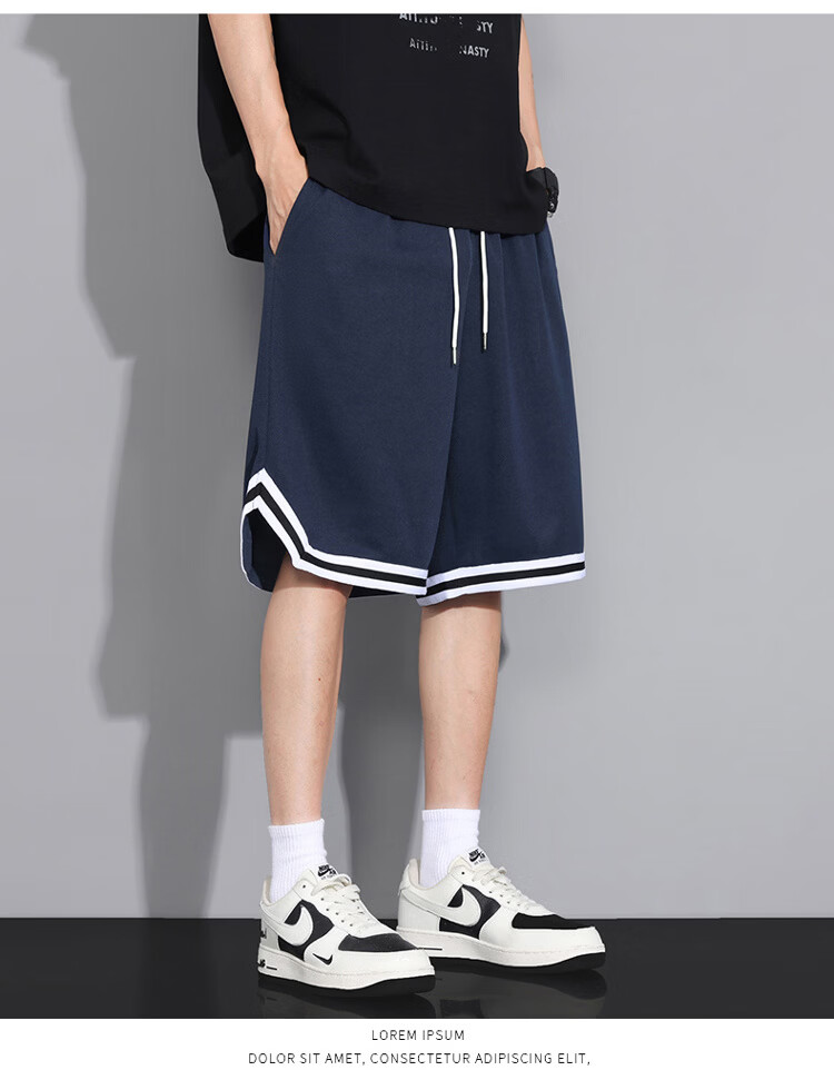 GLM Semir Group American Style Men's Summer Ice Silk Thin Basketball Shorts Quick-Dry Plus Size Casual Pants 16