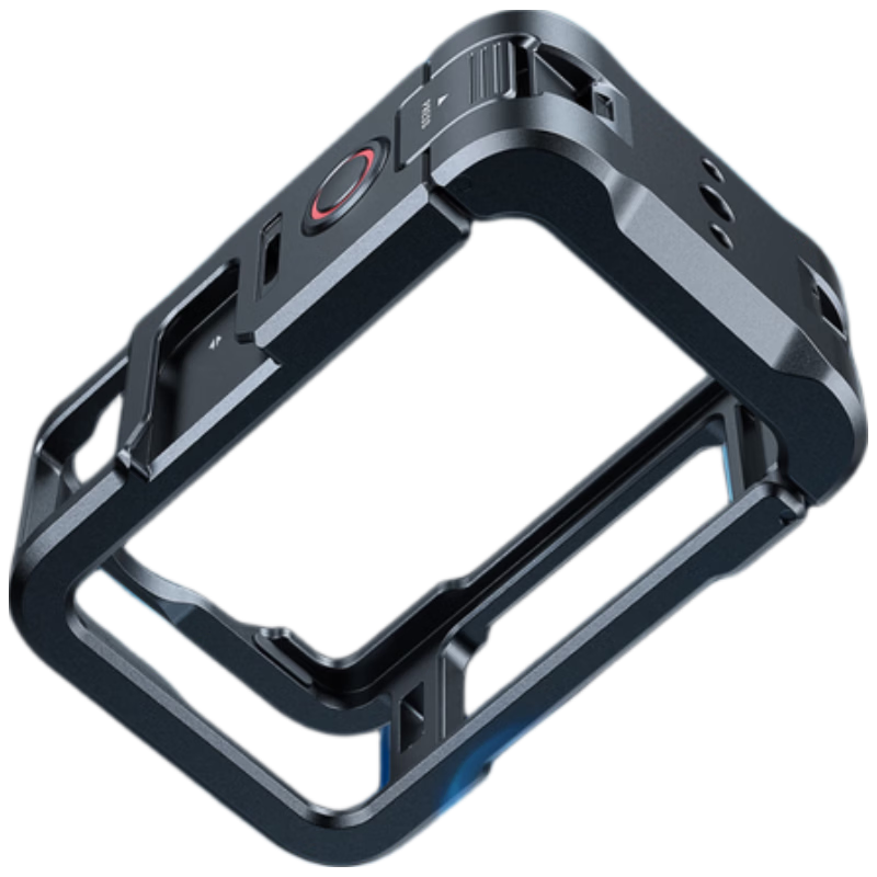Smorss DJI Action 6 Cage Accessory Magnetic Quick Release Vlog Shooting Mount Protective Case for Horizontal and Vertical Shooting