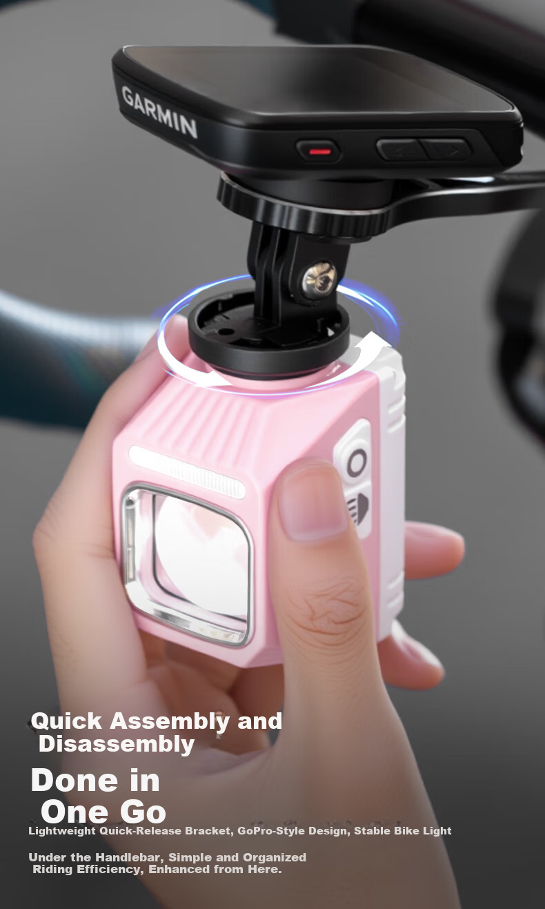 Captain Tas 2000 Lumen Cutoff Line Design Quick Release Quick Charge Long Battery Life High Brightness Night Cycling Light 9
