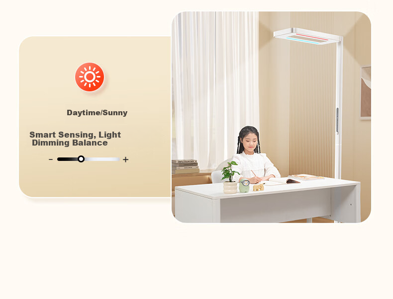 Haishibao Intelligent Full-Spectrum Student Red Light Eye Protection Desk Lamp Floor Lamp E5B-160W Installation Included 33