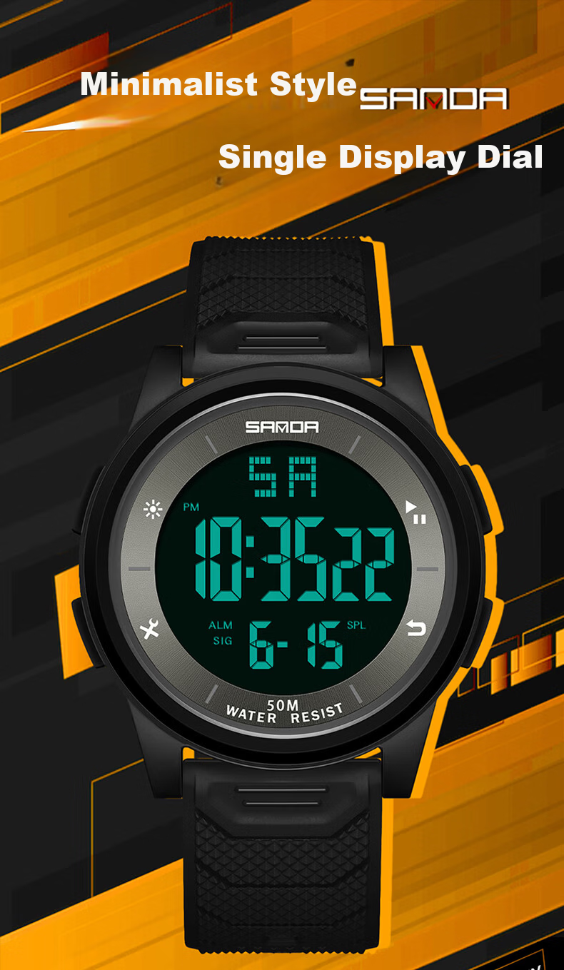 GEORGCOUNT Men's Watch for Students, Teen Boys, Junior High and High School, Multifunctional Waterproof Luminous Children's Digital Watch 2