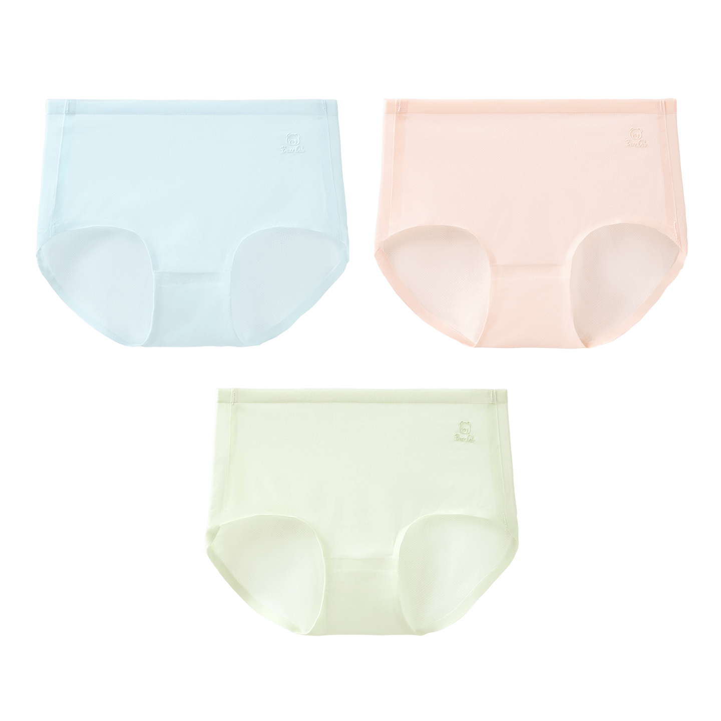 Langsha Kids Girls Ice Silk Summer Thin Mesh Triangle Underwear Antibacterial Crotch Shorts