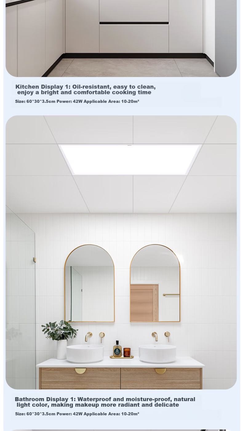 TCL Flat Panel Integrated Ceiling Light Office Public Lighting Panel Light 30x60cm 16