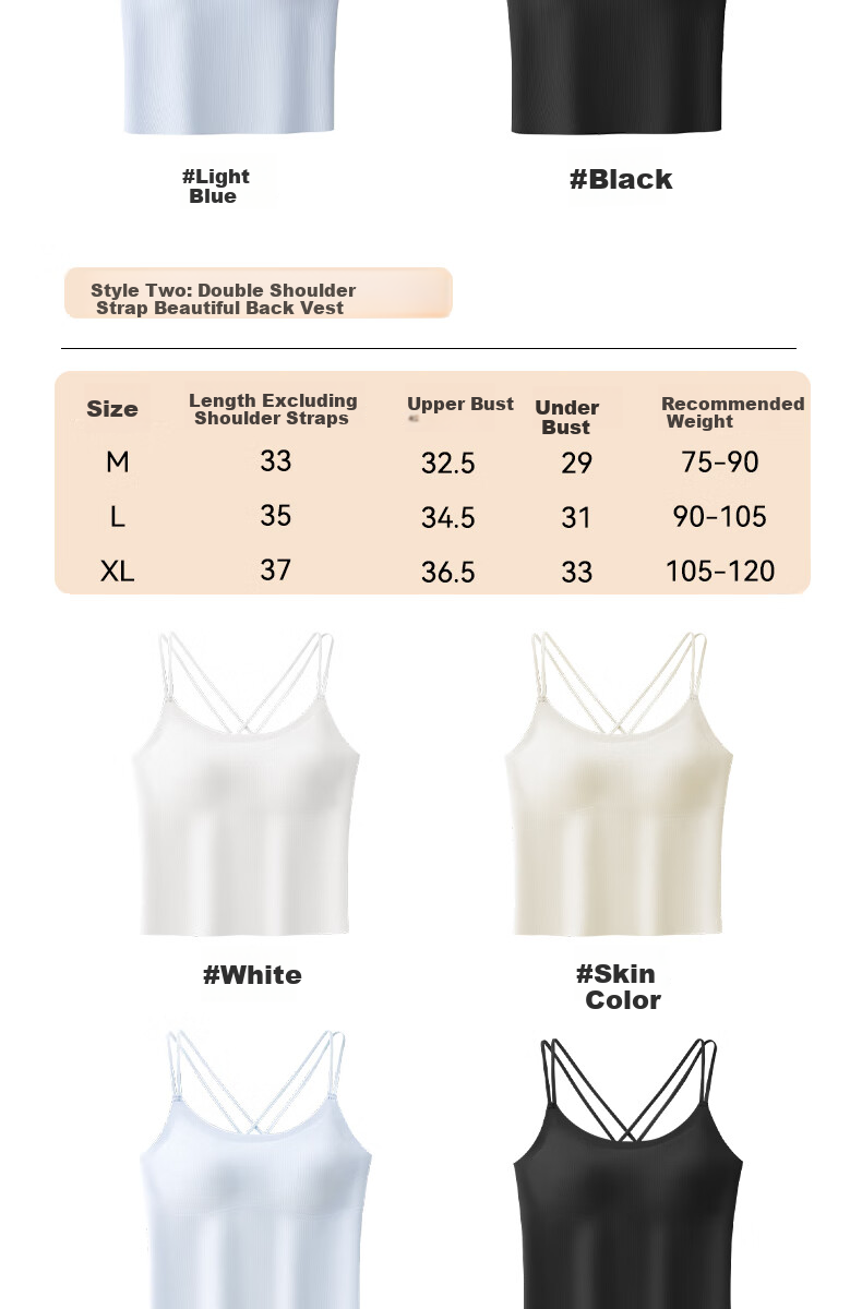 MiiOW Women's Summer Thin Strap Vest with Built-in Bra, Pink, Breathable and Stylish Outerwear Tank Top 13
