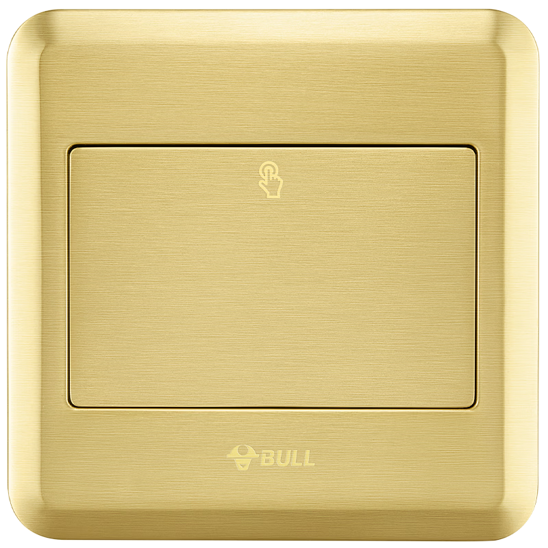 BULL Switch Socket, Ten-Hole Floor Socket, All-Metal Panel, Gold Color, Two-Five Hole Floor Socket GD8Z256
