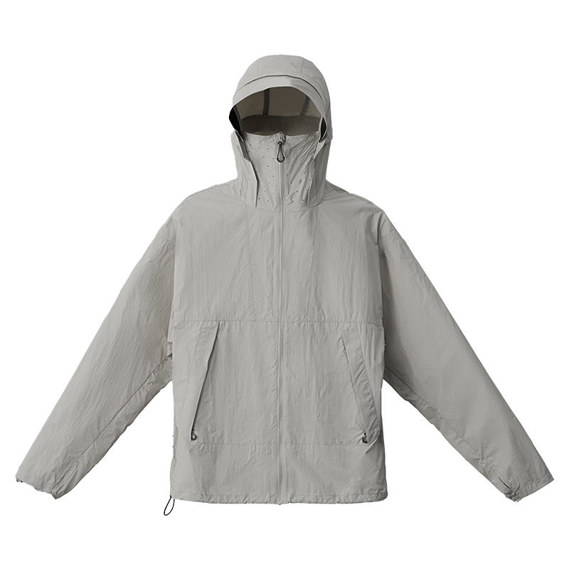 JD Jingzao Unisex Cooling Breathable Sun Protection Jacket New UV Protection Light Coffee Gray M