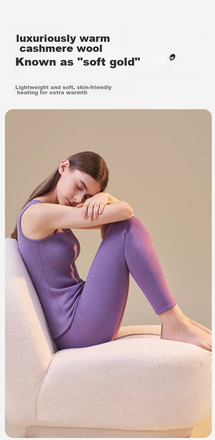 Zaisuo Lamb Fleece Warm Vest Women Autumn Winter Seamless Fleece Thickened Thermal Base Layer Innerwear 8
