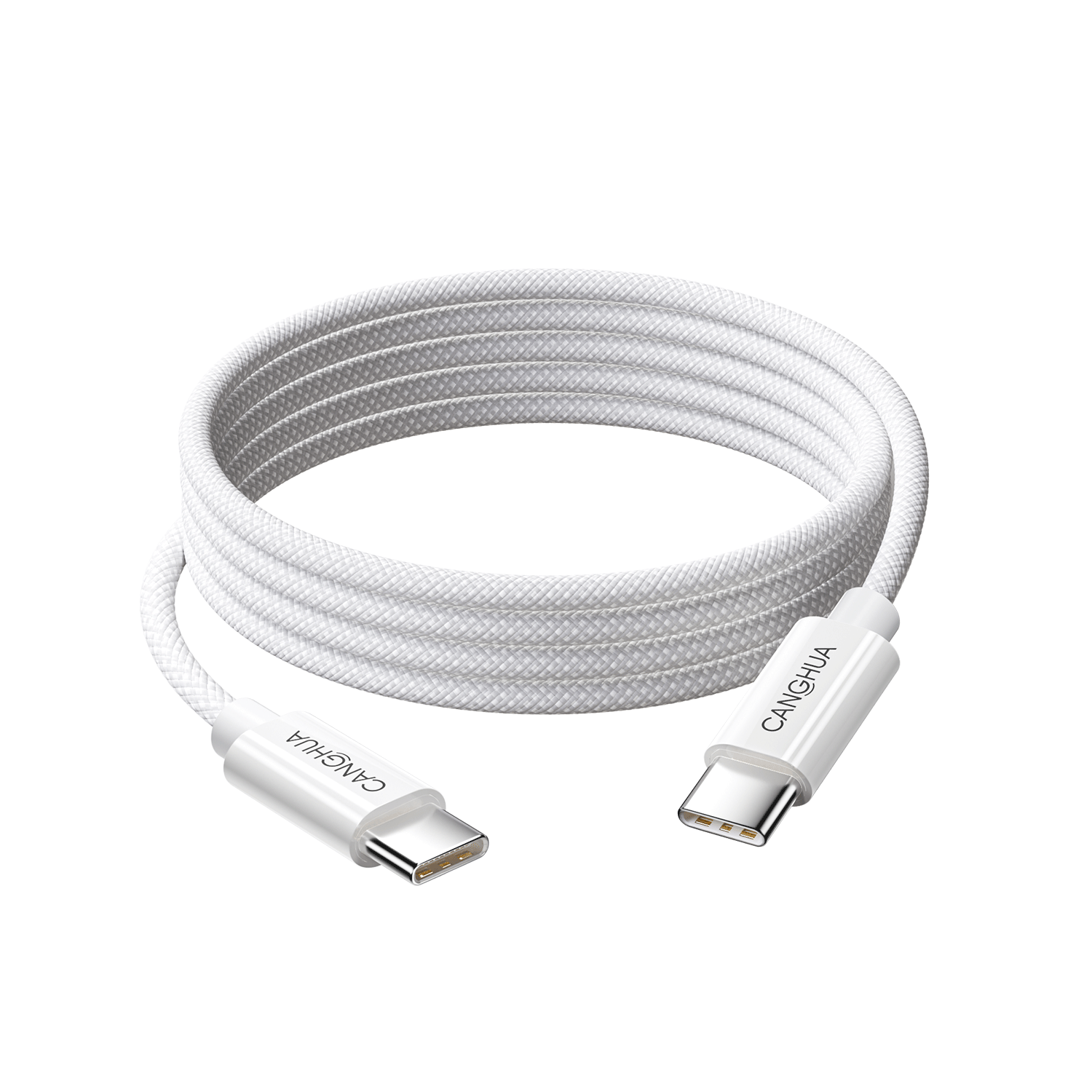 Canghua Compatible Apple 18 Charging Cable, Type-C Data Cable, Dual-Ended PD60W Fast Charging Ctoc Car Charger for IPhone18/17/16/15ProMax Phones And Laptops, 1.5 Meters