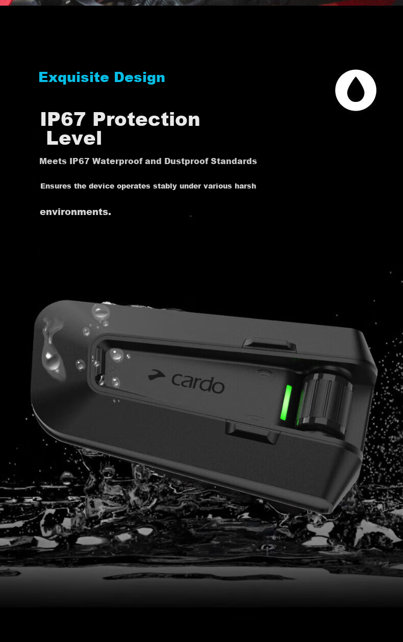 CARDOPRO Original Box Motorcycle Helmet Bluetooth Headset JBL Speaker Cross-Brand Direct Connection Free Installation 8
