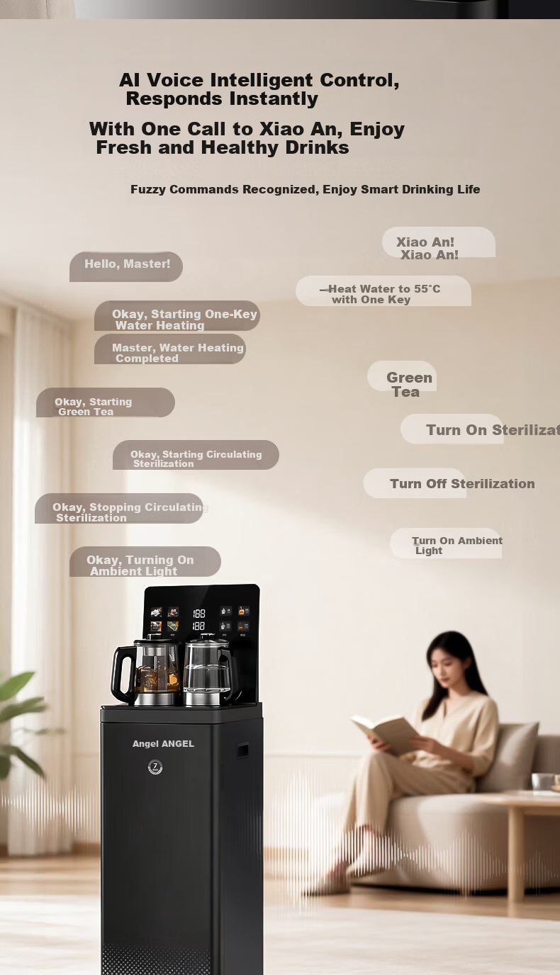 Angel Nezha 2026 New Tea Bar Machine High-End Living Room Household Water Dispenser Smart Anti-Overflow Bottom-Loading Bottled Water CB3785LK-Ja 19
