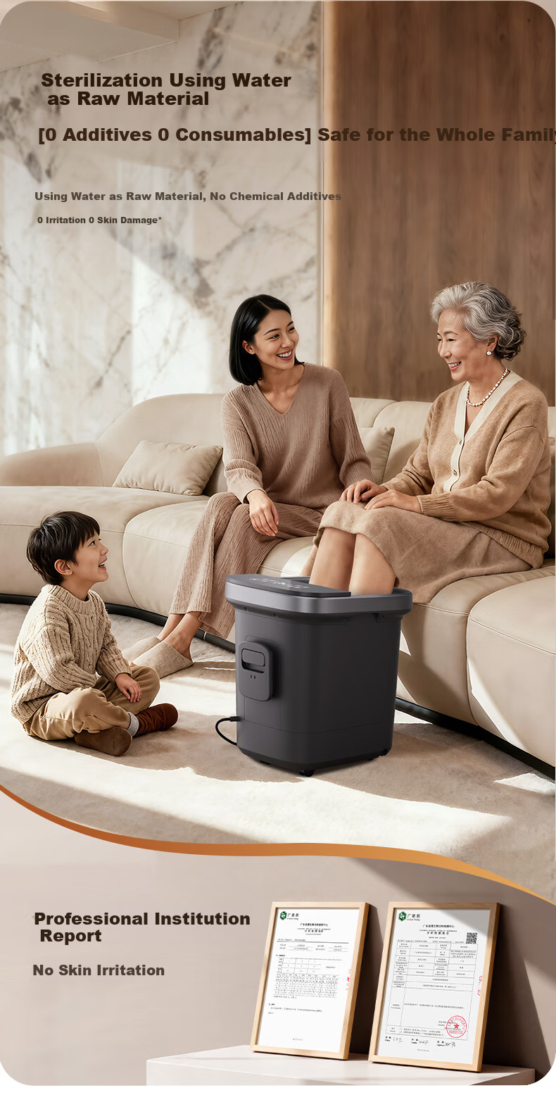 Midea Foot Soaking Bucket, Antibacterial Foot Bath Basin, Fully Automatic Massage, Warm Foot Washing Basin, Dual-Effect Sterilization, Foot-Warming Water Mist Spray, Father's Day Gift, Birthday Present for Boyfriend Or Girlfriend, ZL312Pro 5