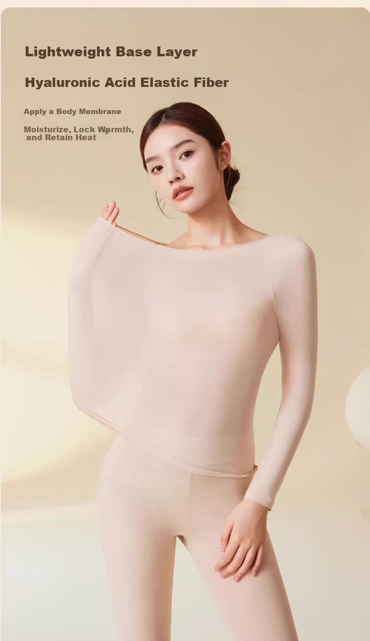 Hug Cotton Ultra-Thin Hyaluronic Acid Antibacterial Skin-Beautifying Thermal Base Layer for Spring and Autumn 11