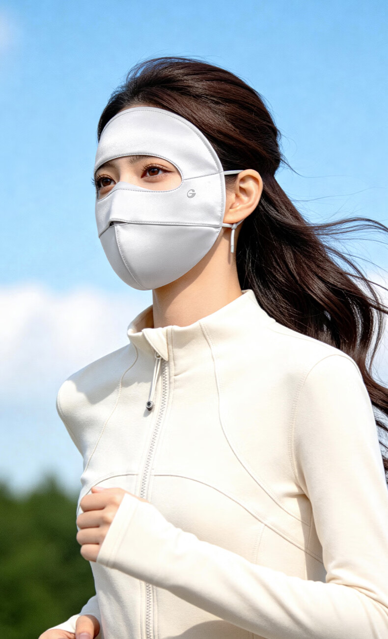 GOLOVEJOY Silk Face Mask Sun Protection Full Face Cover Mulberry Silk Breathable Medical Sensitive Skin UV Protection Gift Box 17