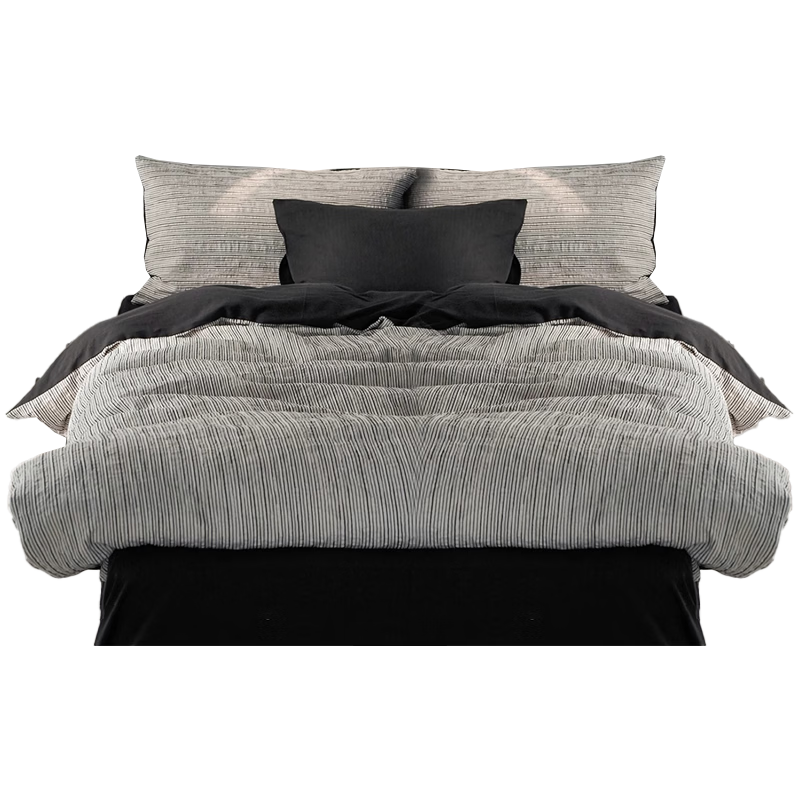 MUJI A-Class 100% Cotton Duvet Cover Single 150×200cm Sketch Stripe