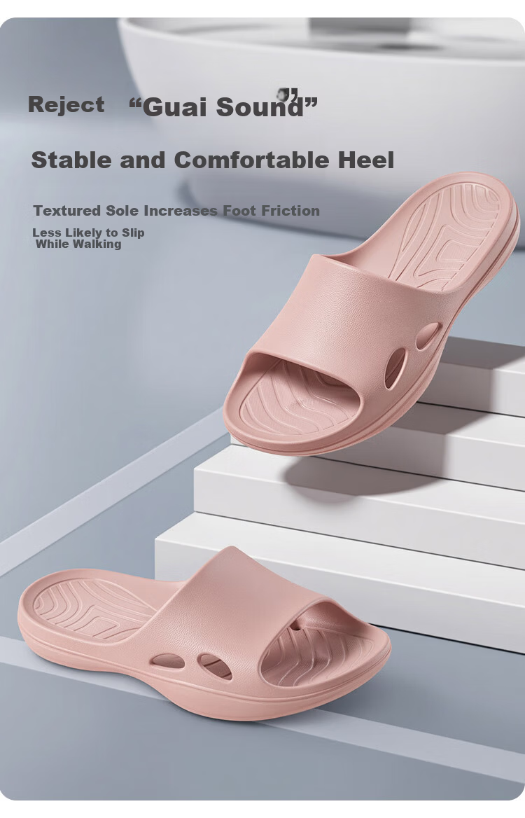 Jiayi Non-Slip Slippers for Men and Women, Home Indoor Bathroom Slippers, Elderly and Pregnant Women Professional Anti-Slip Slippers, Pink Size 36-37 JY6922 9